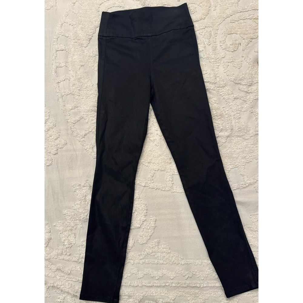 Level 99 Pull On Skinny Stretch Black Pants High Rise Women Small